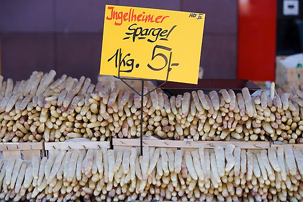 포토 JPG 해외풍경 해외 유럽 나라 채소 독일 풍경 사람없음 야외 관광지 세계 도시 시장 아스파라거스 가격표 마인츠 국내포토 여행 파일형식