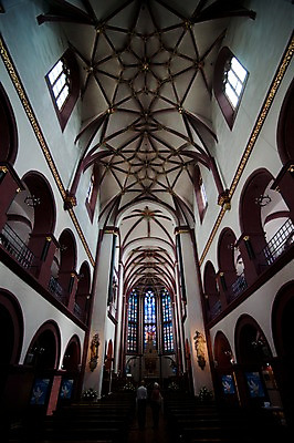 포토 JPG 해외풍경 해외 유럽 나라 독일 실내 관광지 세계 성당 도시 천장 성마리엔대성당 코블렌츠 국내포토 여행 종교건축 풍경 내부 파일형식