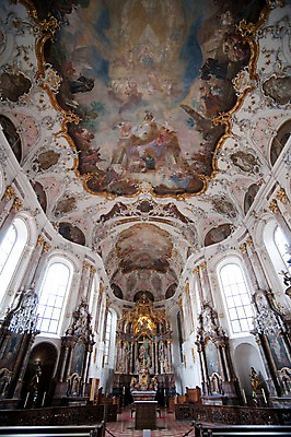 포토 JPG 해외풍경 해외 유럽 나라 독일 실내 사람없음 관광지 세계 교회 도시 벽화 천장 그림 마인츠 국내포토 여행 종교건축 풍경 내부 건물 파일형식