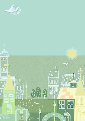 PSD 나무 백그라운드 가로등 일러스트 조류 풍경 사람없음 건물 태양 성당 도시 기러기 도시백그라운드 복잡 국내일러스트 자연요소 식물 동물 건축물 공공시설 컨셉 종교건축 파일형식