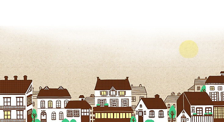 PSD 나무 백그라운드 일러스트 풍경 사람없음 건물 태양 마을 카페 프랑스 도시 파리_프랑스 도시백그라운드 복잡 국내일러스트 자연요소 식물 건축물 유럽 컨셉 상점 파일형식