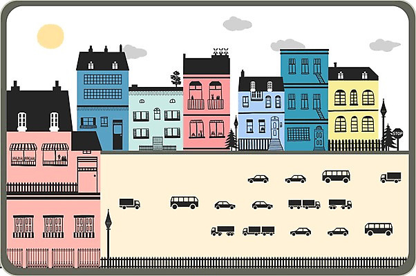 PSD 나무 구름 유럽 백그라운드 일러스트 창문 자동차 풍경 빌딩 사람없음 건물 태양 마을 도시 도시백그라운드 복잡 국내일러스트 자연요소 식물 건축물 나라 육상교통 컨셉 파일형식