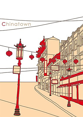 PSD 백그라운드 가로등 일러스트 거리 풍경 사람없음 건물 도시 골목길 연등 도시백그라운드 복잡 차이나타운 국내일러스트 건축물 공공시설 길 컨셉 관광지 등불 불교용품 파일형식