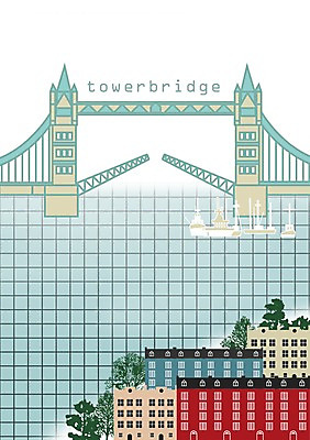 PSD 나무 백그라운드 일러스트 영국 풍경 사람없음 건물 강 도시 타워브릿지 도시백그라운드 복잡 가교 선박 국내일러스트 식물 건축물 유럽 컨셉 수상교통 파일형식