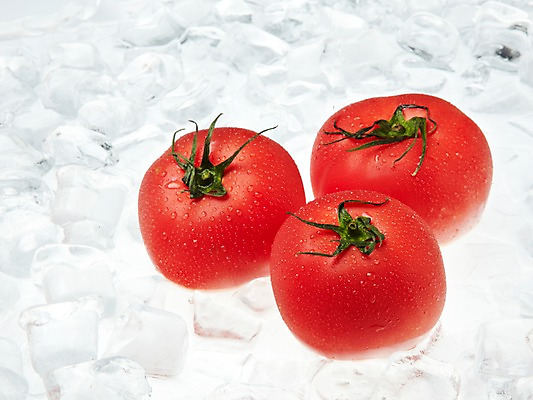 포토 JPG 스튜디오촬영 토마토 채소 실내 사람없음 빨간색 얼음 세개 컬러푸드 국내포토 자연요소 컬러 3 내부 파일형식