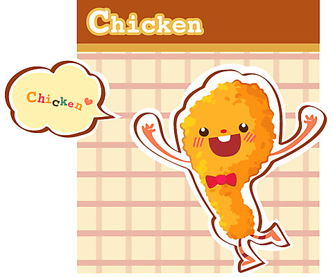 EPS 캐릭터 음식 홍보캐릭터 사람없음 요식업 치킨 프라이드치킨 패턴백그라운드 음식캐릭터 타이틀 산업 백그라운드 패턴 닭고기요리 파일형식 벡터