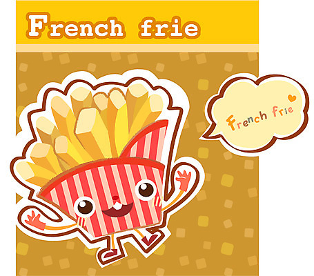 EPS 캐릭터 음식 홍보캐릭터 패스트푸드 사람없음 요식업 패턴백그라운드 튀김 감자튀김 음식캐릭터 타이틀 산업 백그라운드 패턴 감자 인스턴트 파일형식 벡터