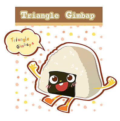 EPS 캐릭터 음식 일러스트 홍보캐릭터 디저트 사람없음 요식업 패턴백그라운드 분식 음식캐릭터 주먹밥 타이틀 일러캐릭터 산업 백그라운드 패턴 밥 파일형식 벡터