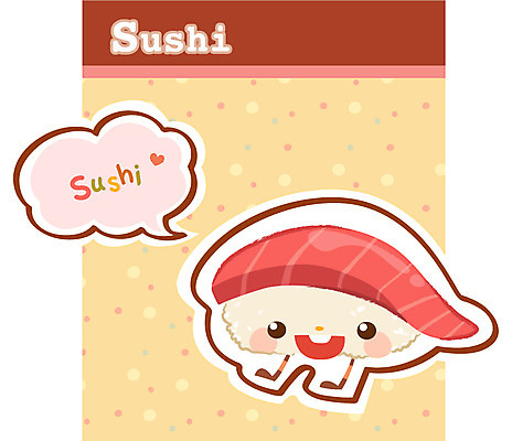 EPS 캐릭터 음식 일러스트 홍보캐릭터 사람없음 요식업 초밥 패턴백그라운드 회 음식캐릭터 타이틀 참치회 일본음식 참치초밥 일러캐릭터 산업 백그라운드 패턴 생선회 파일형식 벡터