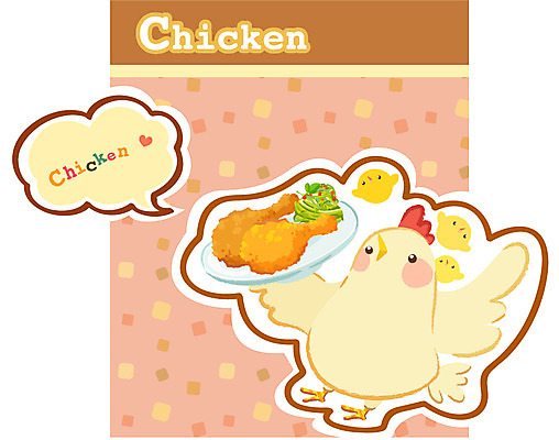 EPS 동물 캐릭터 한마리 음식 동물캐릭터 일러스트 홍보캐릭터 병아리 육류 사람없음 요식업 치킨 프라이드치킨 패턴백그라운드 닭 음식캐릭터 타이틀 일러캐릭터 1 산업 백그라운드 패턴 식재료 조류 닭고기요리 파일형식 벡터