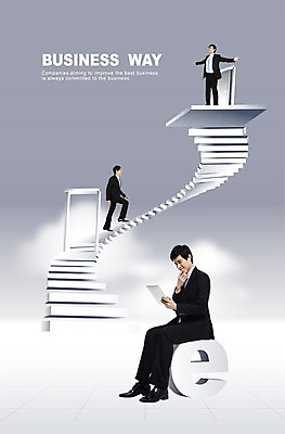 PSD 구름 편집이미지 문자 남자 비즈니스 사람 세명 문 계단 비즈니스맨 E 남자만 이미지편집 자연요소 알파벳 직장인 파일형식