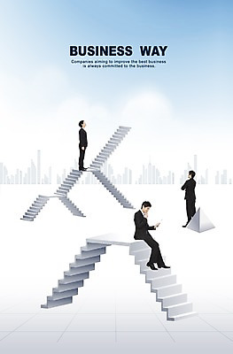 PSD 편집이미지 남자 비즈니스 하늘 사람 빌딩 세명 계단 비즈니스맨 남자만 이미지편집 건물 직장인 파일형식