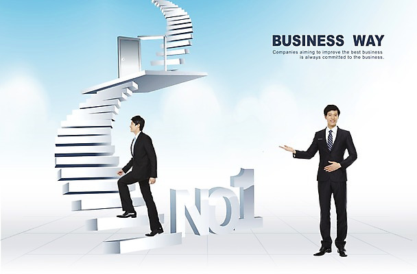 PSD 편집이미지 문자 남자 비즈니스 하늘 사람 두명 문 계단 비즈니스맨 넘버원 남자만 이미지편집 직장인 파일형식