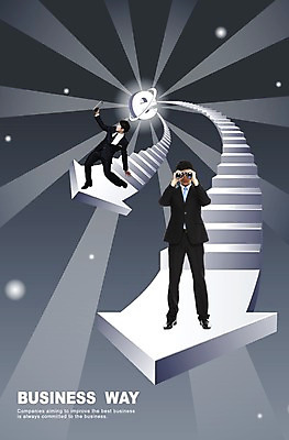 PSD 편집이미지 남자 화살표 비즈니스 사람 두명 빛 계단 망원경 비즈니스맨 E 남자만 이미지편집 알파벳 직장인 파일형식