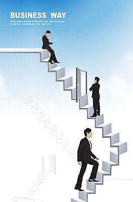 PSD 편집이미지 남자 비즈니스 하늘 사람 세명 문 계단 비즈니스맨 남자만 이미지편집 직장인 파일형식