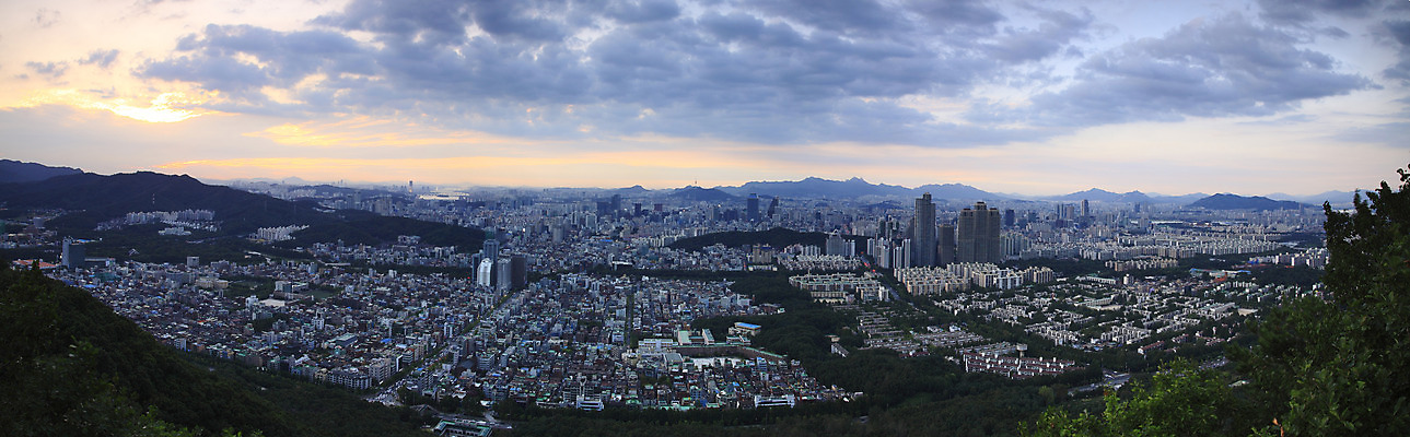 JPG 구름 하늘 산 서울 한국 파노라마 풍경 사람없음 야외 노을 일몰 도시 숲 상쾌 자연요소 감정 아시아 촬영기법 파일형식
