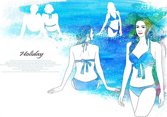 PSD 라이프스타일 커플 계절 여자 수영복 실루엣 여유 바다 일러스트 휴가 휴식 사람 여러명 20대 해변 여름 여름휴가 바캉스 비키니 수영 시원함 여자만 성인여자만 청년만 청년여자만 성인만 국내일러스트 옷 감정 다수 컨셉 관계 촬영기법 청년 생활 수상스포츠 파일형식 여름_계절