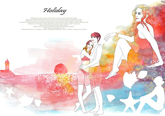 PSD 라이프스타일 커플 계절 여자 남자 수영복 실루엣 여유 바다 일러스트 포옹 휴가 휴식 등대 미소 웃음 사람 여러명 20대 해변 여름 여름휴가 바캉스 비키니 노을 수영 조개껍데기 시원함 청년만 성인만 국내일러스트 자연요소 옷 감정 다수 컨셉 관계 안기 조개 촬영기법 표정 청년 생활 수상스포츠 파일형식 여름_계절