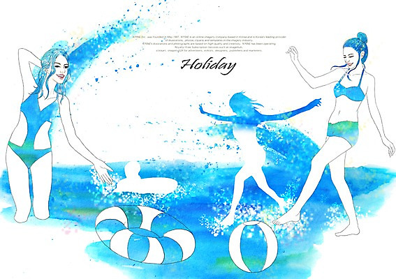 PSD 라이프스타일 계절 여자 수영복 실루엣 여유 바다 일러스트 공 물놀이 휴가 휴식 미소 웃음 사람 여러명 20대 해변 여름 여름휴가 바캉스 비키니 수영 시원함 튜브 여자만 성인여자만 청년만 청년여자만 성인만 국내일러스트 옷 감정 다수 컨셉 놀이 촬영기법 표정 청년 생활 수상스포츠 파일형식 여름_계절