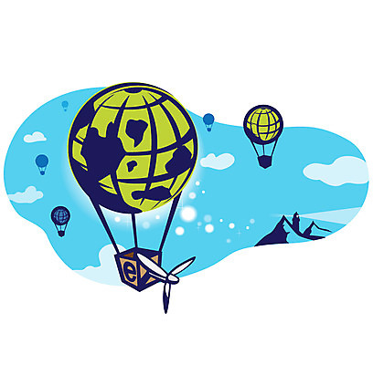 EPS 구름 지구 일러스트 하늘 사람없음 자연보호 그린캠페인 에너지 열기구 절약 그린에너지 풍력에너지 사회이슈 환경보전 국내일러스트 자연요소 캠페인 컨셉 항공교통 자연 보호 파일형식 벡터