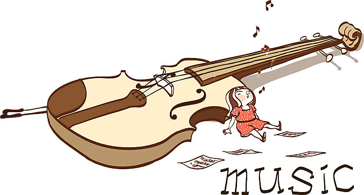 EPS 여자 교육 표지 악기 음악 일러스트 노래 교과목 청소년 수업 한명 사람 앉기 10대 바이올린 악보 여자만 여자한명만 십대만 십대여자만 십대여자한명만 국내일러스트 1 모션 현악기 문화예술 파일형식 벡터
