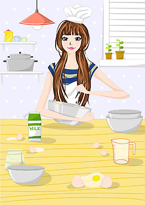 EPS 라이프스타일 여자 일러스트 요리 한명 사람 20대 성인 라이프 쿠키 계란 요리사 우유 제빵 계량컵 믹싱볼 여자만 여자한명만 성인여자만 청년만 청년여자만 성인한명만 청년여자한명만 성인여자한명만 성인만 국내일러스트 직업 1 그릇 디저트 유제품 청년 생활 컵 제과제빵 알 계량 파일형식 벡터