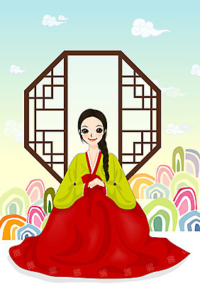 EPS 라이프스타일 여자 명절 일러스트 새해 한명 미소 웃음 사람 20대 성인 라이프 추석 새해인사 한복 여자만 여자한명만 성인여자만 청년만 청년여자만 성인한명만 청년여자한명만 성인여자한명만 성인만 국내일러스트 1 한국전통 전통 기념일 표정 청년 생활 인사 전통의상 파일형식 벡터