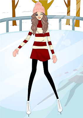 EPS 라이프스타일 여자 겨울 일러스트 윙크 한명 미소 웃음 사람 20대 성인 라이프 스케이트 스케이트장 여자만 여자한명만 성인여자만 청년만 청년여자만 성인한명만 청년여자한명만 성인여자한명만 성인만 국내일러스트 1 계절 스포츠용품 스포츠시설 표정 청년 생활 파일형식 벡터