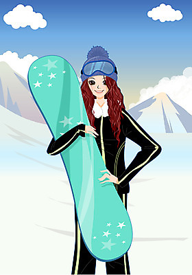 EPS 구름 라이프스타일 여자 겨울 일러스트 스키장 고글 산 한명 웃음 사람 20대 성인 라이프 스노우보드 보드 여자만 여자한명만 성인여자만 청년만 청년여자만 성인한명만 청년여자한명만 성인여자한명만 성인만 국내일러스트 자연요소 1 계절 스포츠 표정 청년 생활 보드_스포츠 파일형식 벡터