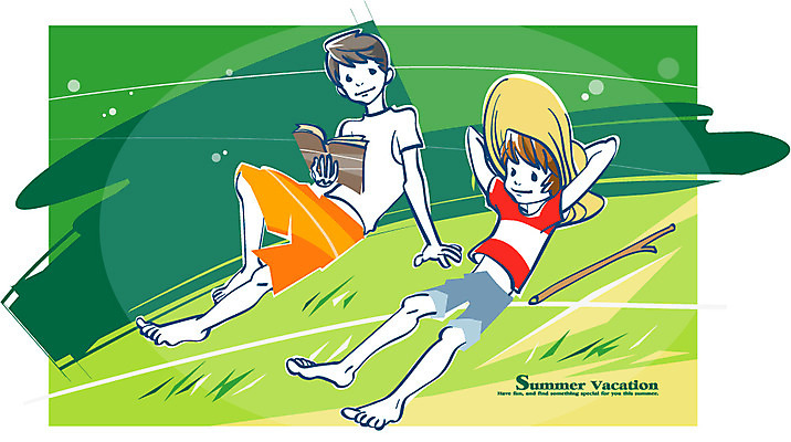 EPS 계절 교육 여유 일러스트 중학생 청소년 휴식 여름방학 사람 잔디 초원 두명 책 여름 눕기 독서 즐거움 밀짚모자 나무막대 남자만 십대만 십대남자만 국내일러스트 식물 모자_잡화 학생 감정 컨셉 모션 방학 막대 파일형식 벡터 여름_계절