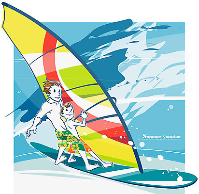 EPS 계절 교육 남자 수영복 아들 여유 초등학생 어린이 파도 바다 일러스트 여름방학 미소 웃음 사람 소년 성인 두명 여름 레포츠 윈드서핑 서핑보드 아빠 즐거움 부자지간 남자만 국내일러스트 학생 옷 감정 가족 레저 방학 표정 수상스포츠 보드_스포츠 파일형식 벡터 여름_계절