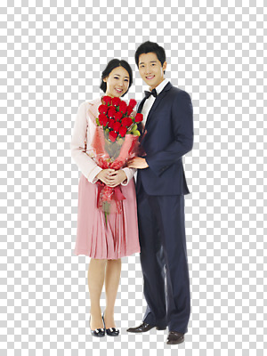 스튜디오촬영 전신 식물 편집 편집이미지 커플 여자 남자 꽃 한쌍 꽃다발 실내 표정 선물 서기 미소 웃음 들기 사람 동양인 정장 턱시도 이벤트 20대 성인 두명 앞모습 빨간색 치마 장미 PNG 한다발 청년만 성인만 편집소스 옷 뷰포인트 컬러 관계 모션 하의 인종 청년 내부 파일형식