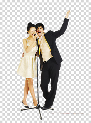 스튜디오촬영 전신 편집 편집이미지 커플 드레스 원피스 여자 남자 한쌍 포즈 결혼 실내 사랑 서기 사람 동양인 정장 턱시도 손짓 이벤트 20대 성인 두명 앞모습 손들기 하이힐 스탠드마이크 마이크 올림머리 PNG 열창 청년만 성인만 편집소스 헤어스타일 옷 감정 구두 뷰포인트 음향기기 노래 관계 모션 인종 청년 내부 여성화 파일형식
