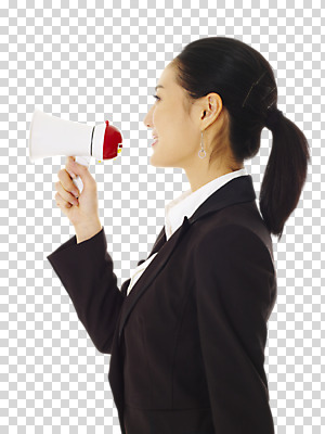 스튜디오촬영 편집 편집이미지 여자 포즈 비즈니스 실내 한명 서기 들기 사람 동양인 정장 상반신 성인 옆모습 확성기 한국인 직장인 비즈니스우먼 알림 PNG 미니메가폰 여자만 여자한명만 성인여자만 성인만 편집소스 직업 1 옷 뷰포인트 모션 인종 내부 파일형식