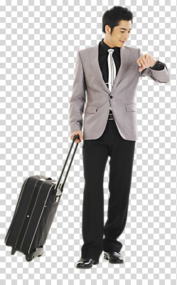 스튜디오촬영 전신 편집 편집이미지 남자 여행 비즈니스 실내 한명 서기 사람 동양인 정장 성인 캐리어 여행가방 시간 직장인 비즈니스맨 기다림 출장 PNG 수트케이스 남자만 남자한명만 성인남자만 성인만 편집소스 직업 1 옷 가방 모션 인종 내부 파일형식