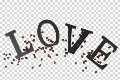 편집 편집이미지 문자 알파벳 영어 커피 사랑 사람없음 단어 하이앵글 원두 오브젝트 원두커피 PNG 입체문자 편집소스 감정 음료 뷰포인트 파일형식