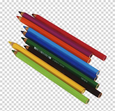 스튜디오촬영 편집 편집이미지 컬러 문구용품 학용품 색연필 사람없음 컬러풀 필기구 사무용품 여러개 오브젝트 PNG 편집소스 다수 실내 파일형식