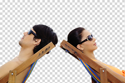 서양인 백인 편집 편집이미지 라이프스타일 커플 계절 여자 남자 수영복 한쌍 의자 휴가 사람 상반신 성인 취미 두명 옆모습 가로 여름 여름휴가 바캉스 선글라스 눕기 선탠 선베드 PNG 접이식의자 성인만 편집소스 외국인 옷 안경 뷰포인트 가구 관계 모션 생활 파일형식 여름_계절