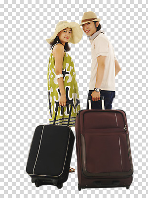 스튜디오촬영 전신 편집 편집이미지 모자 커플 잡화 원피스 여자 남자 한쌍 여행 가방 휴가 실내 표정 사랑 서기 미소 웃음 사람 동양인 20대 성인 두명 라이프 옆모습 캐주얼 캐리어 여행가방 신혼여행 뒤돌아보기 PNG 수트케이스 청년만 성인만 편집소스 옷 감정 뷰포인트 결혼 관계 모션 인종 청년 내부 생활 파일형식
