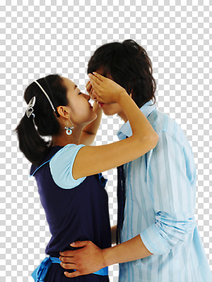 스튜디오촬영 편집 편집이미지 커플 여자 남자 한쌍 키스 실내 사랑 서기 사람 동양인 상반신 20대 성인 두명 라이프 옆모습 캐주얼 마주보기 눈감음 귀걸이 눈가림 가림 머리띠 애정표현 머리끈 PNG 청년만 성인만 편집소스 옷 감정 뷰포인트 장신구 관계 모션 인종 청년 내부 생활 표현 파일형식