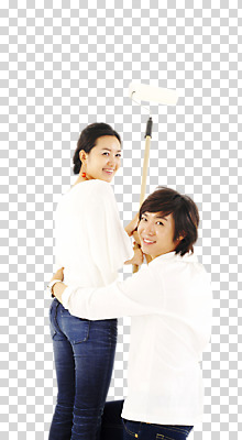 스튜디오촬영 편집 편집이미지 커플 여자 남자 한쌍 컬러 실내 표정 서기 미소 웃음 사람 앉기 동양인 20대 성인 두명 라이프 뒷모습 캐주얼 도구 페인트칠 뒤돌아보기 롤러 페인트롤러 PNG 도배 청년만 성인만 편집소스 옷 뷰포인트 관계 모션 페인팅 인종 청년 내부 생활 파일형식