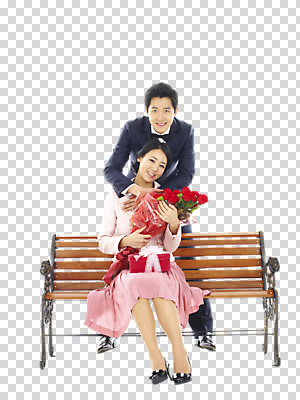 스튜디오촬영 전신 식물 편집 편집이미지 커플 여자 남자 꽃 한쌍 컬러 꽃다발 프로포즈 벤치 의자 안기 포옹 실내 선물 사랑 서기 사람 앉기 동양인 20대 성인 두명 앞모습 선물상자 장미 애정표현 생일선물 PNG 한다발 청년만 성인만 편집소스 감정 뷰포인트 가구 관계 모션 인종 청년 내부 상자 표현 생일 파일형식