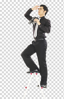 스튜디오촬영 전신 편집 편집이미지 남자 구두 컬러 포즈 컨셉 사다리 넥타이 실내 한명 서기 들기 사람 동양인 정장 성인 옆모습 쌍안경 망원경 벨트 관찰 직장인 비즈니스맨 정상 호기심 PNG 넥타이핀 남자만 남자한명만 성인남자만 성인만 편집소스 직업 1 잡화 옷 감정 뷰포인트 신발 비즈니스 모션 인종 내부 도구 파일형식