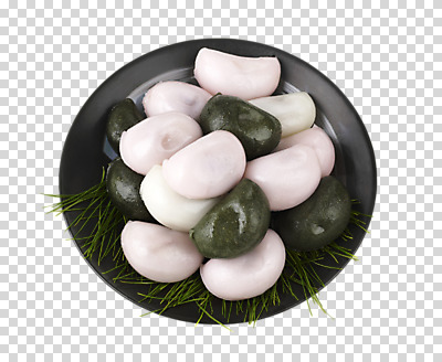 스튜디오촬영 편집 편집이미지 한국전통 접시 음식 떡 실내 사람없음 하이앵글 여러개 솔잎 다과 PNG 편집소스 개피떡 전통 식기 뷰포인트 다수 잎 디저트 한국 내부 파일형식