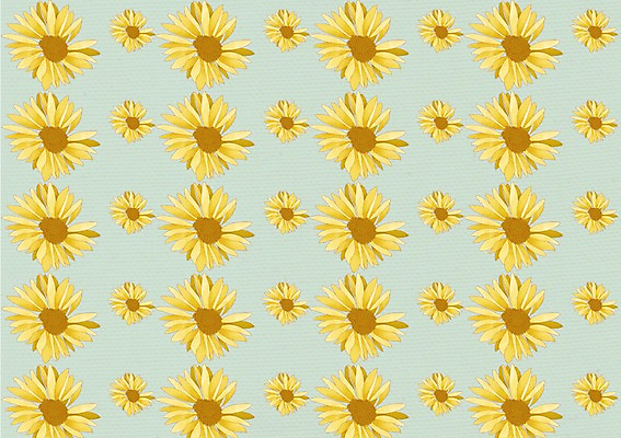 PSD 꽃 백그라운드 무늬 꽃무늬 패턴 꽃백그라운드 일러스트 해바라기 노란색 국내일러스트 식물 컬러 파일형식