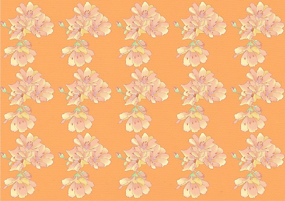 PSD 꽃 분홍색 백그라운드 무늬 꽃무늬 패턴 꽃백그라운드 일러스트 주황색 국내일러스트 식물 컬러 파일형식