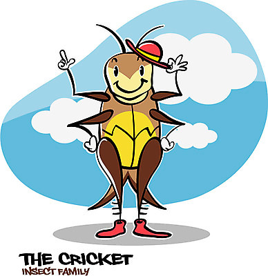 EPS 동물 구름 캐릭터 모자 한마리 알파벳 동물캐릭터 곤충 일러스트 하늘 사람없음 단어 벌레 곤충캐릭터 성충 귀뚜라미 일러캐릭터 자연요소 문자 1 영어 잡화 파일형식 벡터