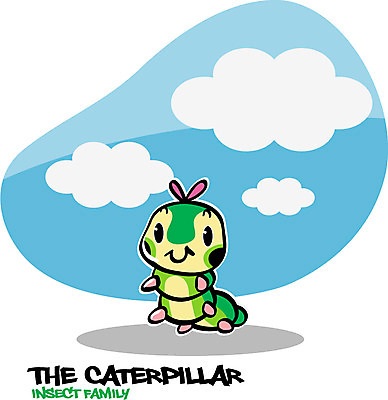 EPS 동물 구름 캐릭터 한마리 알파벳 동물캐릭터 곤충 일러스트 하늘 사람없음 단어 벌레 곤충캐릭터 애벌레 일러캐릭터 자연요소 문자 1 영어 파일형식 벡터