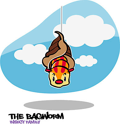 EPS 동물 구름 캐릭터 한마리 알파벳 동물캐릭터 곤충 일러스트 하늘 사람없음 단어 벌레 곤충캐릭터 도롱이 도롱이벌레 일러캐릭터 자연요소 문자 1 영어 파일형식 벡터