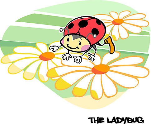 EPS 동물 캐릭터 한마리 알파벳 꽃 동물캐릭터 곤충 일러스트 사람없음 단어 벌레 무당벌레 곤충캐릭터 성충 들국화 일러캐릭터 식물 문자 1 영어 파일형식 벡터